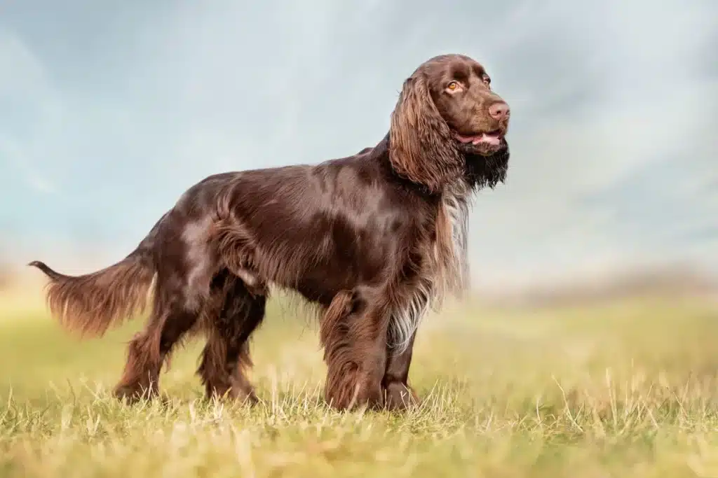 Field Spaniel Züchter mit Welpen Thüringen